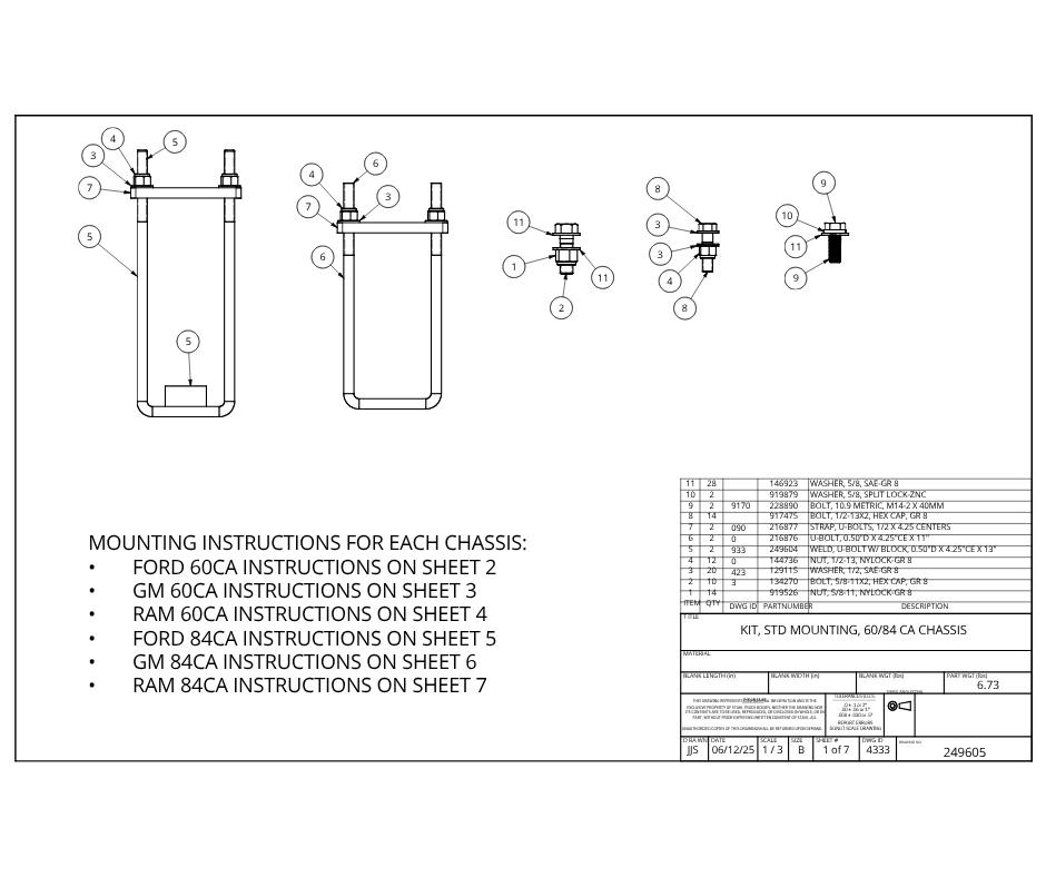 6084 CA Mounting Instructions