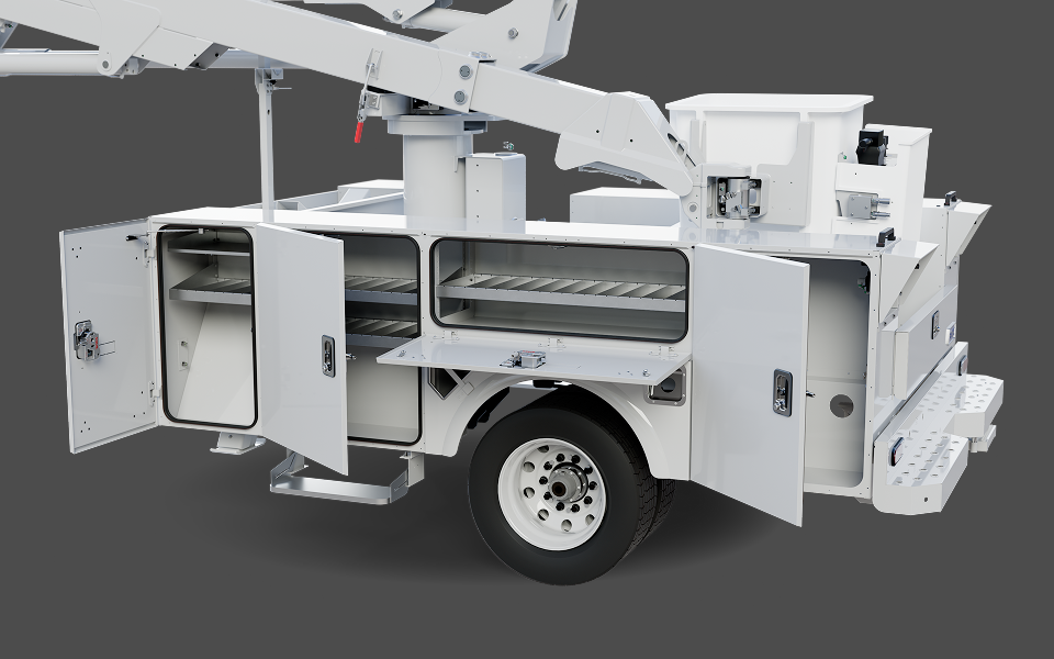 Aerial utility body
