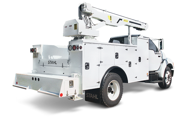 Crane reinforced service body
